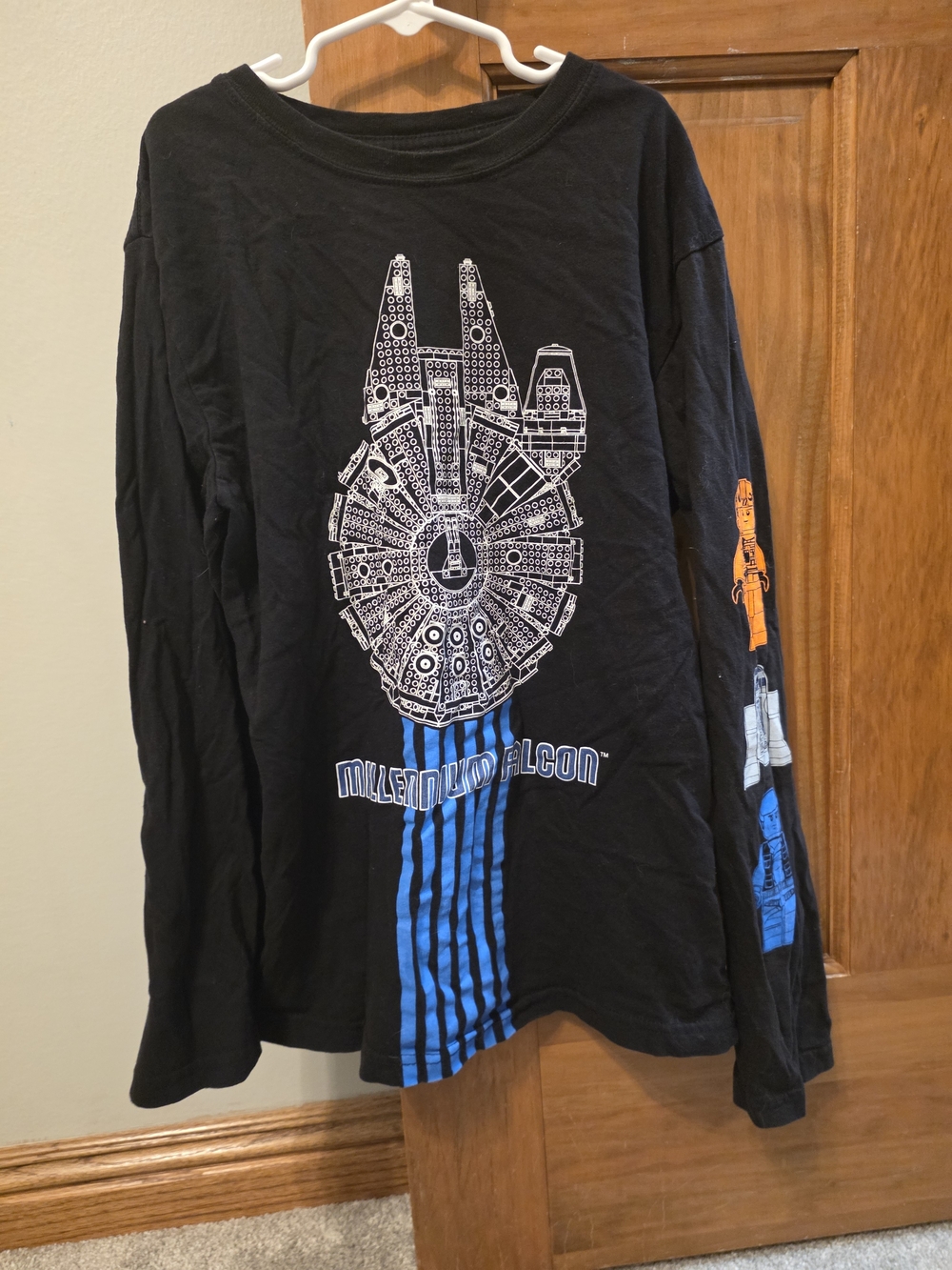Lego Star Wars Millennium Falcon Kids Long-Sleeve Shirt - Black
